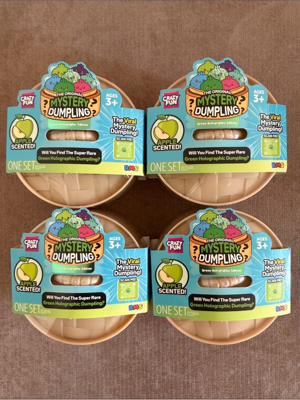 RMS New Release Viral Mystery Dumpling Green Holographic Edition | Bundle Of 4